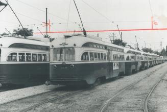 In the Russell Yards of the Toronto Transit Commission, on Eastern Ave