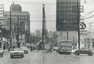 The squeeze on traffic flow on Yonge St