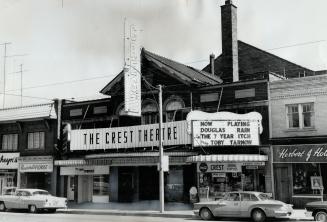 Crest Theatre, Mount Pleasant Road, east side, north of Belsize Drive, Toronto, Ontario. Image …