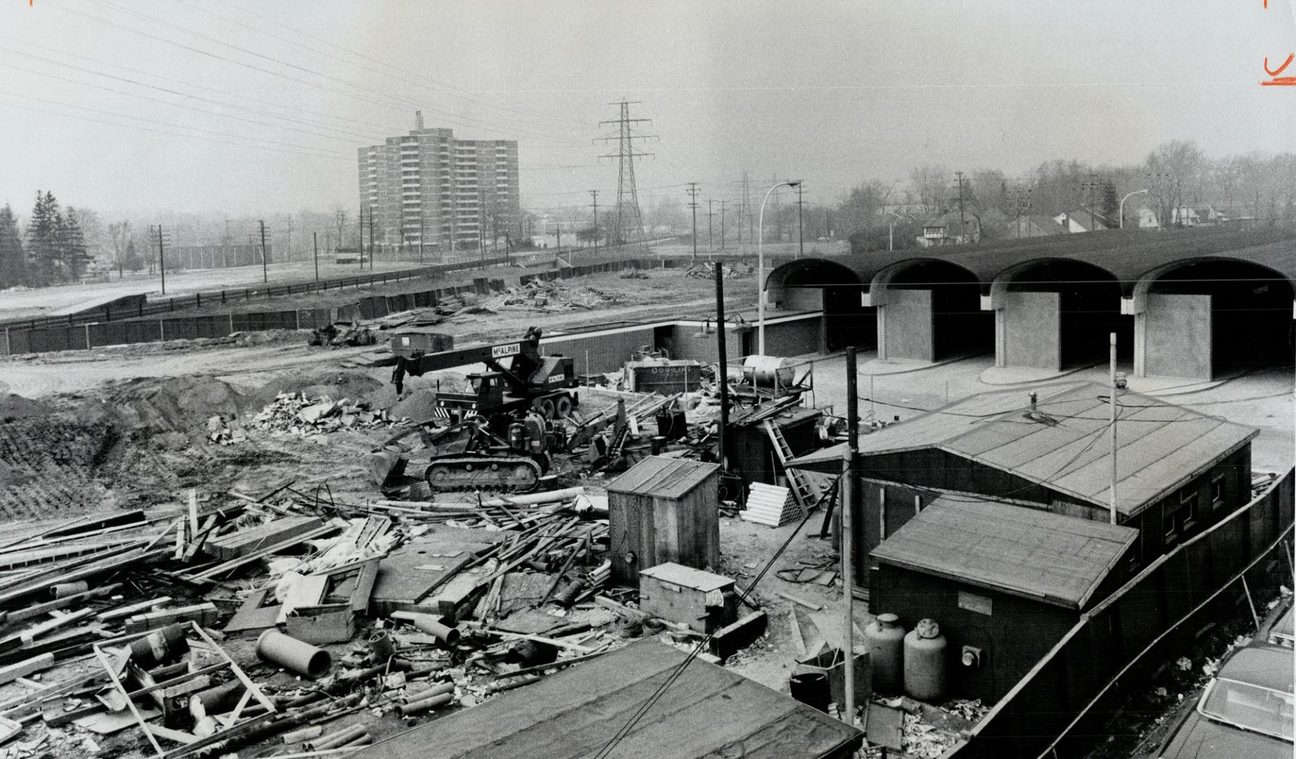 There'll be no parking available for commuters around this new subway station at Bloor and Islington Aves