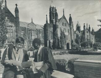 Students in 115-year-old Trinity College still wear Traditional Gowns