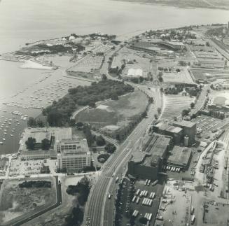 Image shows an aerial view of the Harbour.