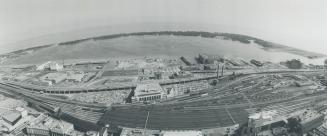 Image shows an aerial view of the waterfront.