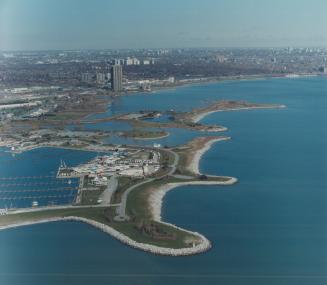 Image shows an aerial view of the Harbour.