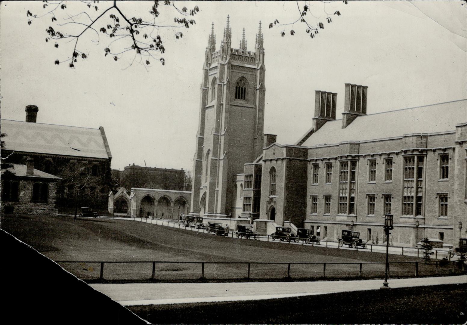 Arddries memorial at the Toronto University shaving now at connects up the main university building with the more recent built Hart House. [Incomplete]