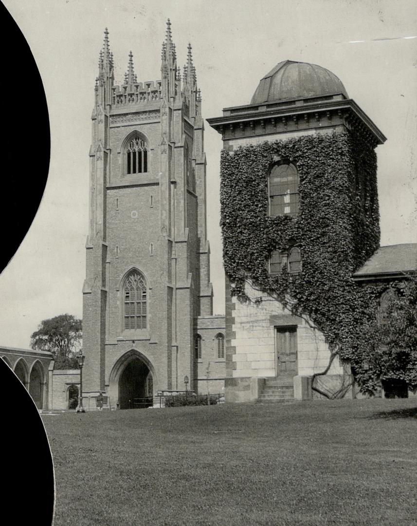 The University of Toronto memorial tower and the old observatory tower