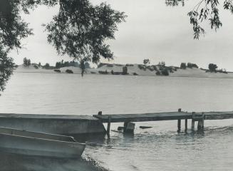 This Sahara-like beach 130 miles east of Metro was leased to Lake Ontario Cement Co