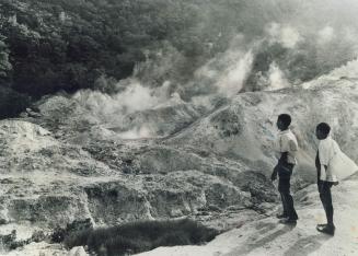 Volcano viewing is a major attraction on the island of Guadeloupe where Mount Soufriere