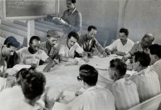 Pleasant workers attend colon agricultural school, then teach others, Learn Reading and Writing as Well as Modern Farming Methods