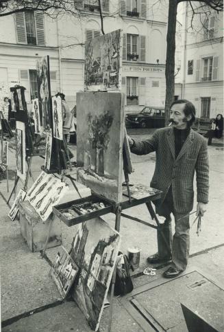 The place du Tertre behind the Basilica Sacre-Coeur is populated by a throng of painters who churn out pictures for sale to tourists. They add a bit o(...)