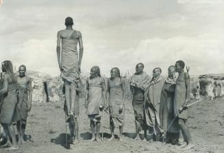 Masai Missile shoots skyward at a village tribal dance just a few miles from Nairobi