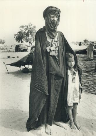 at a refugee campus in the Sahel