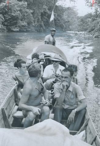 Travel on the river is by dugout canoe, with an outboard for power, and you spend the nights at Bush Negro Villages where you may join tribal ceremonies