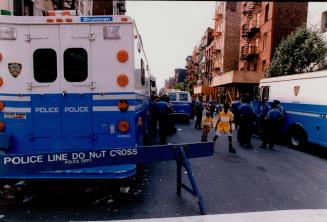 Police Barricade Outside East 13th St Tenement