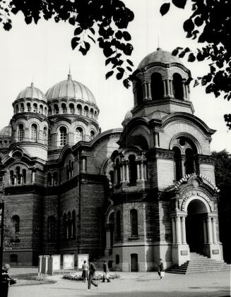 New use: A majestic cathedral in Riga, Latvia, has been turned into a planetarium and theatre