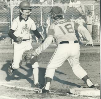 Big winners: Hamilton Mahoney ran wild yesterday to capture Toronto Star peewee baseball championship at the Canadian National Exhibition by beating Bloordale, 15-1