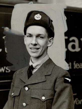 Aircraftman Atkins, Tail-end Charlie-that's what Clifford Atkins hopes to be after finishing his air gunner's course with the R.C.A.F