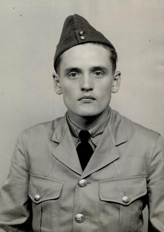 Star Employee in R.C.A, Walter G. Hamilton, apprentice member of The Star composing room staff, who has enlisted in the Royal Canadian Artillery