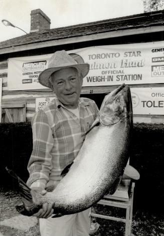 Big whopper, John Horky lived every fisherman's dream yesterday when he landed this 31