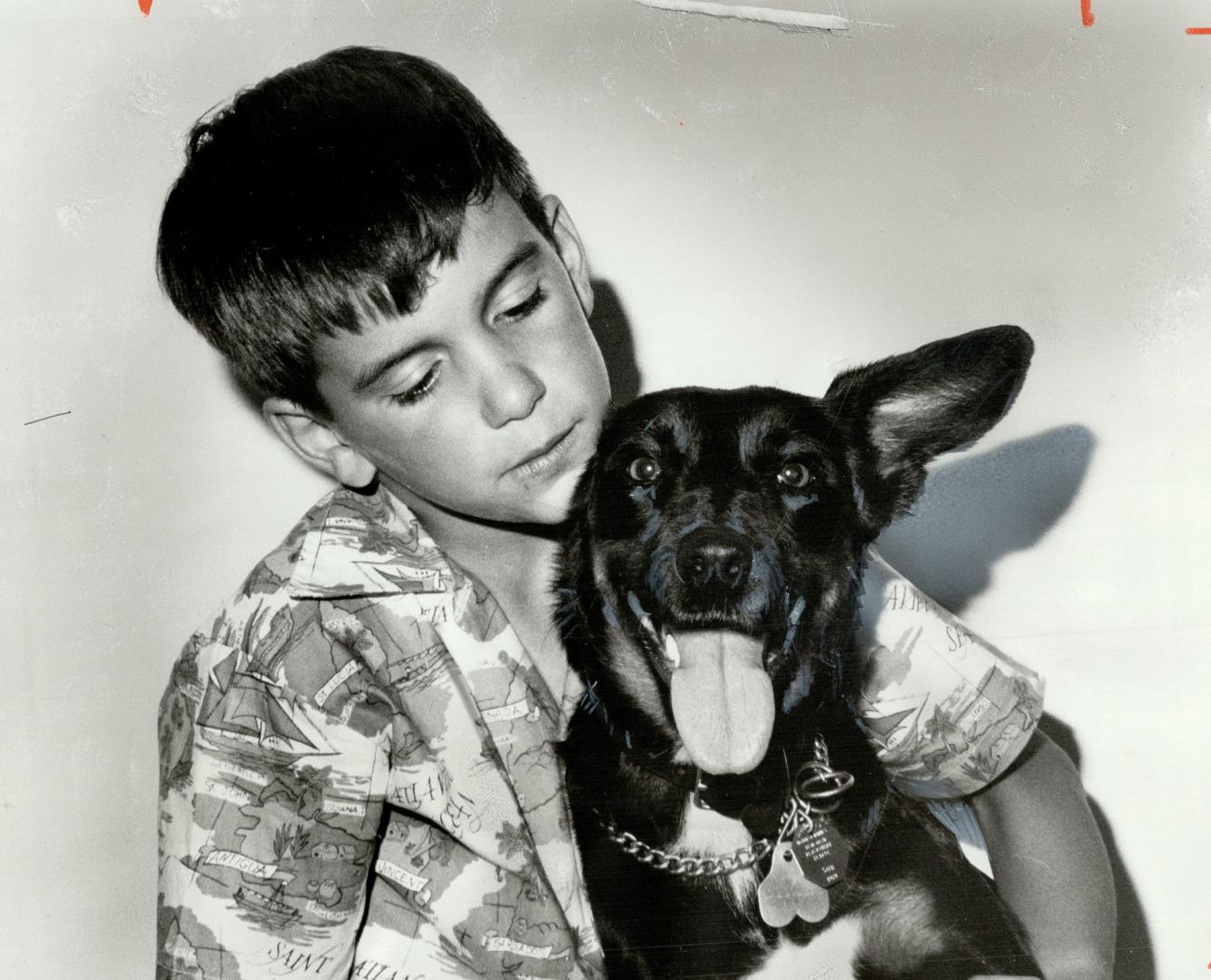 Heidi the mutt is groomed by owner Graham Marquette, 9, for her appearance in The Toronto Star Mutt Contest this Sunday at Harbourfront. Graham figure(...)