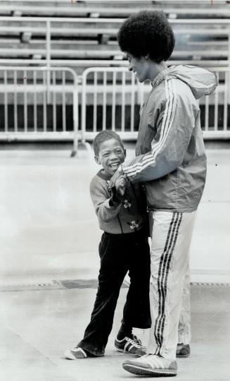 Sprinter Marjorie Bailey and son, Tony