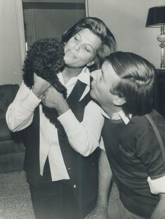 Comedienne Kaye Ballard (with actor Tom Kanerborne)