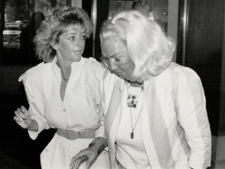 Diane Beckon, walking and H and S (curly blonde), Barbara Russo, (long Platinum Hair)