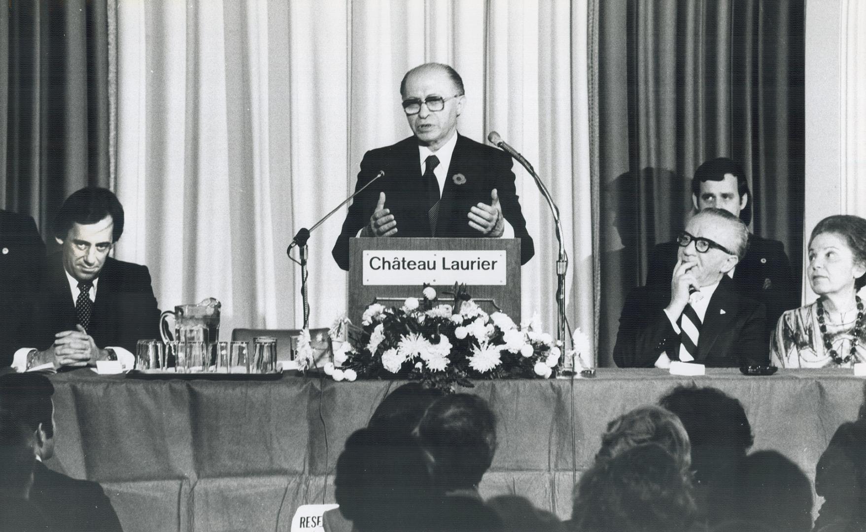 Begin, Menachem -In Canada