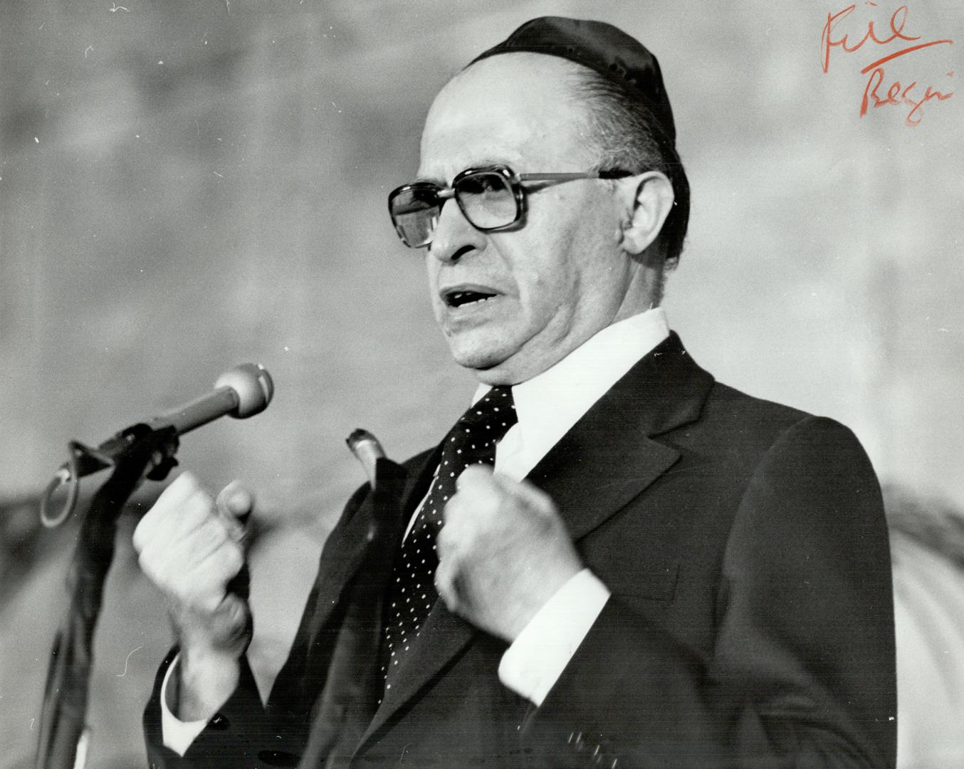 Begin, Menachem -In Canada