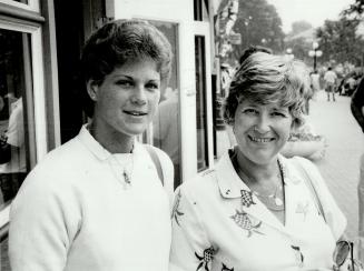 Marilynn Bell, Right, and Daughter (?)