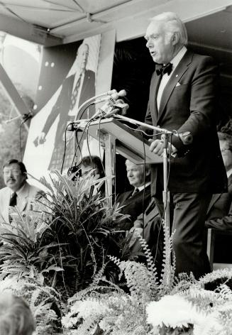 Honored: Journalist, Gzowski, left, and author Berton were named to order