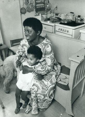 Singer Salome Bey with daughter Tuku, 2 1/2