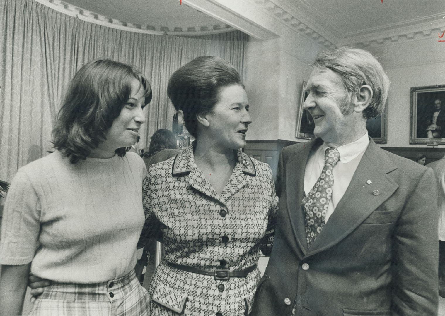 Margaret Birch with husband, Guy, after swearing-in ceremony, Mrs