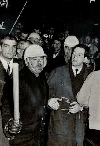 Bourgault and Police, During the Queen's visit