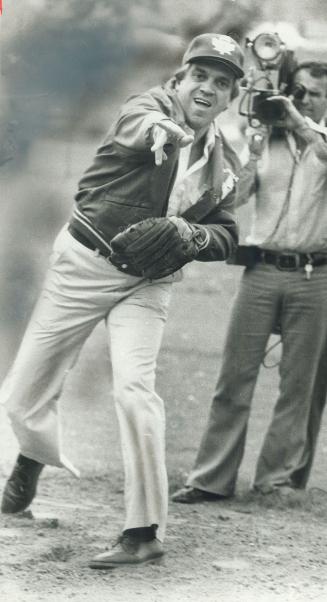 Ed Broadbent throws out the first pitch