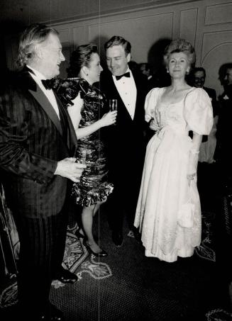 Above, from left, Peter Widdrington of John Labatt, Shirley and Conrad Black and Ilsa Campeau