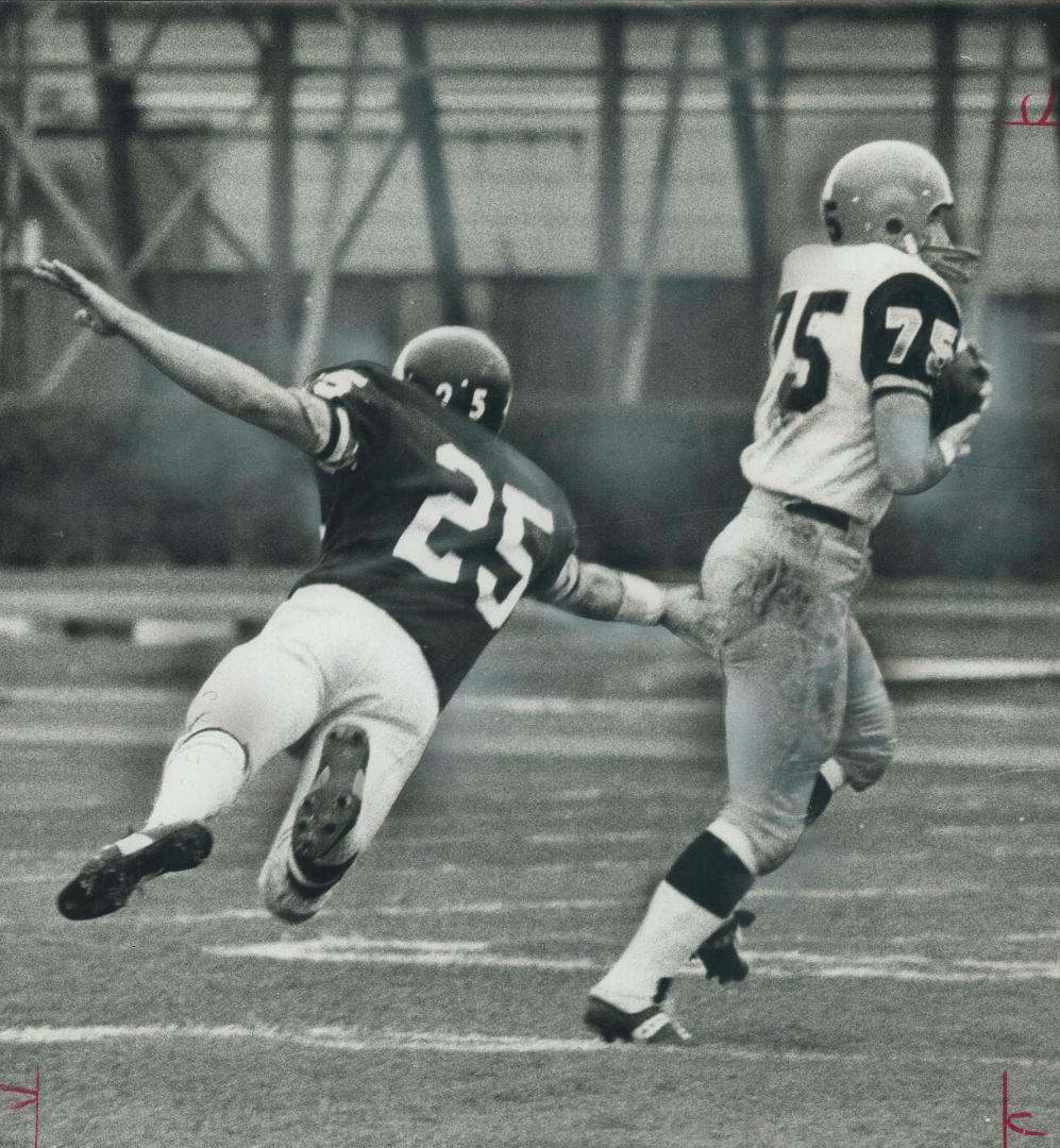 Tommy-Joe Coffey, Hamilton Tiger-Cats' split end, has scored four touchdowns in three games against Argos