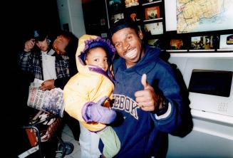 Mike Pinball Clemons (with daughter Rachel)