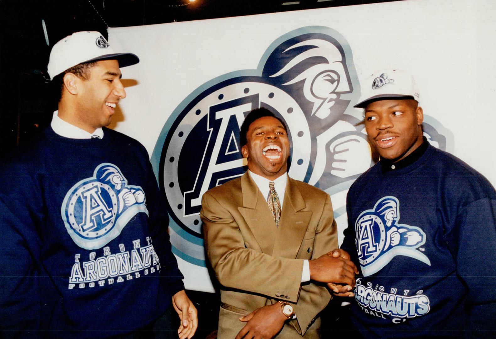 Mike (Pinball) Clemons Centre Jack Climie and Reggie Barnes (Right)