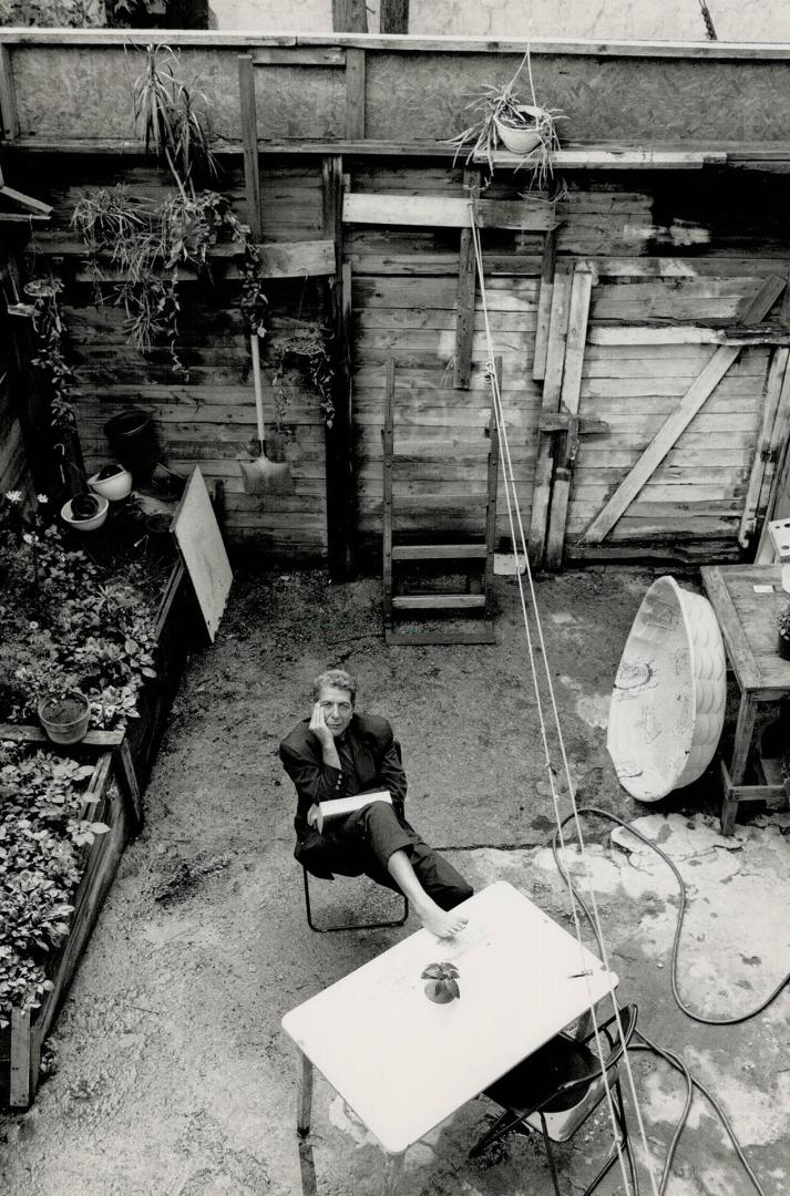 Backyard: Cohen's house in Montreal is near the Main, a traditional immigrant neighborhood