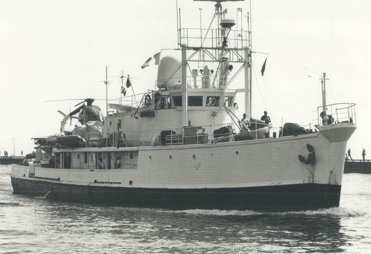 Aboard the Calypso Jacques Cousteau, now 73, is still in his prime