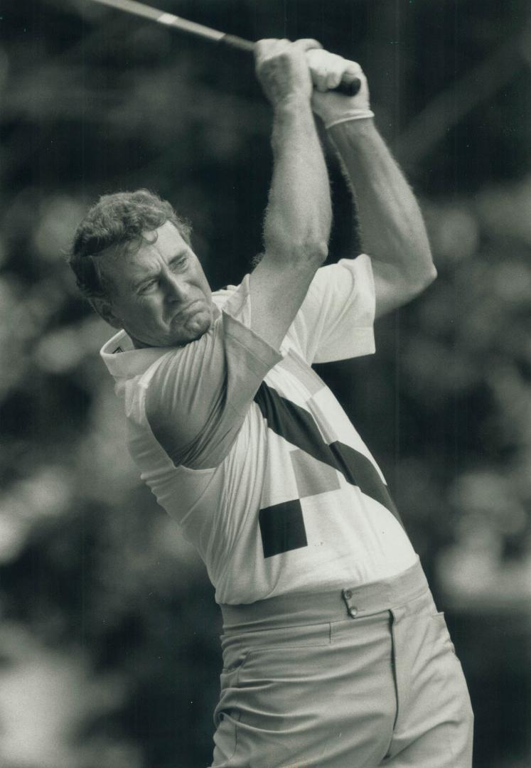 Clutch shots: Gary Cowan, shown playing in the Ontario Amateur last July, qualified yesterday for PGA Senior pro tour with birdles on last two holes