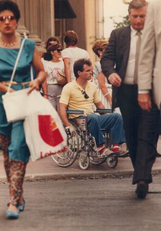 Star reporter Damien Cox faces the frustration and pain that thousands of disabled people confined to a wheelchair must confront each day