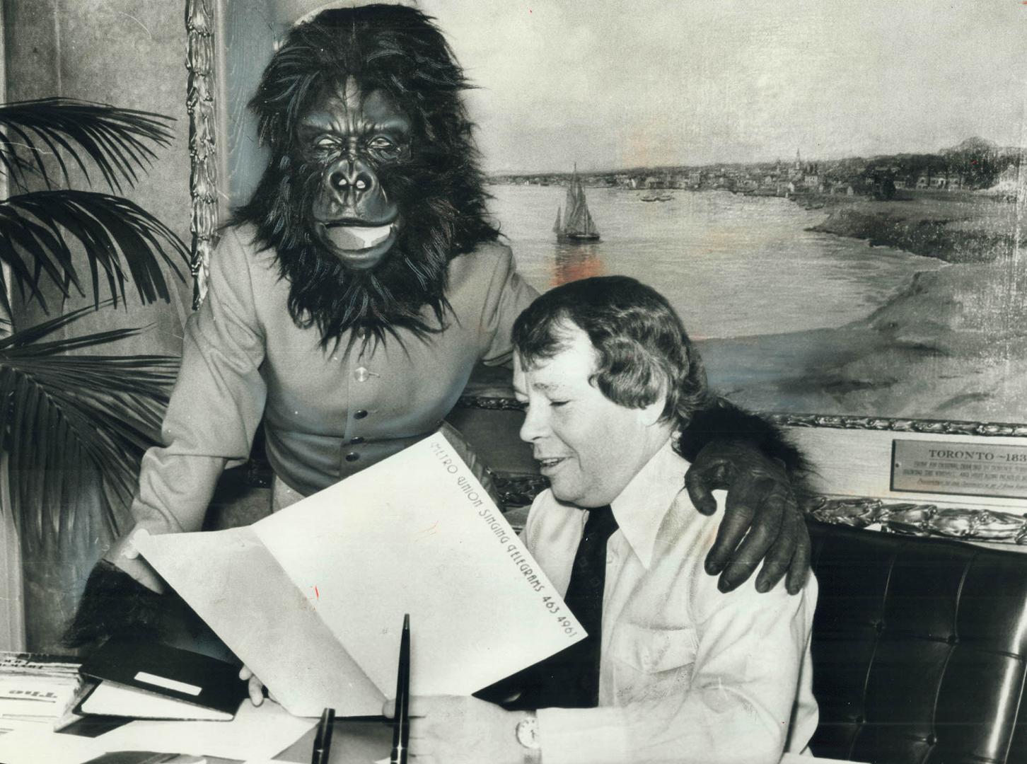 Crombie, who got message from gorilla when he was mayor, now takes care of monkey business