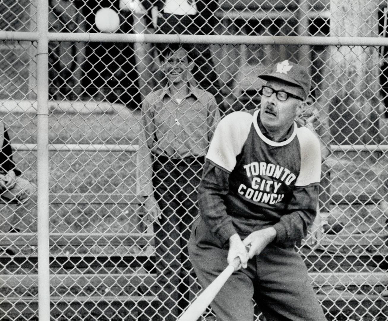 Dennison on the diamond. The softball season opened officially yesterday with City Council defeating city and Metro employees 11 to 8 in a three-innin(...)