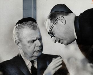 Opposition leader John Diefenbaker and Mr