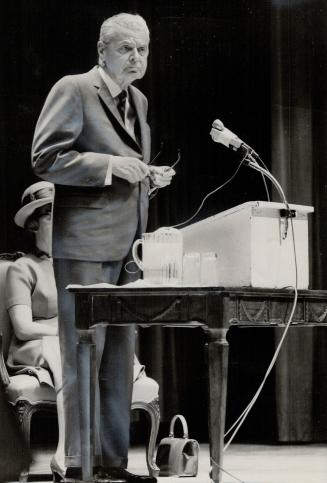 John Diefenbaker speaks in Toronto