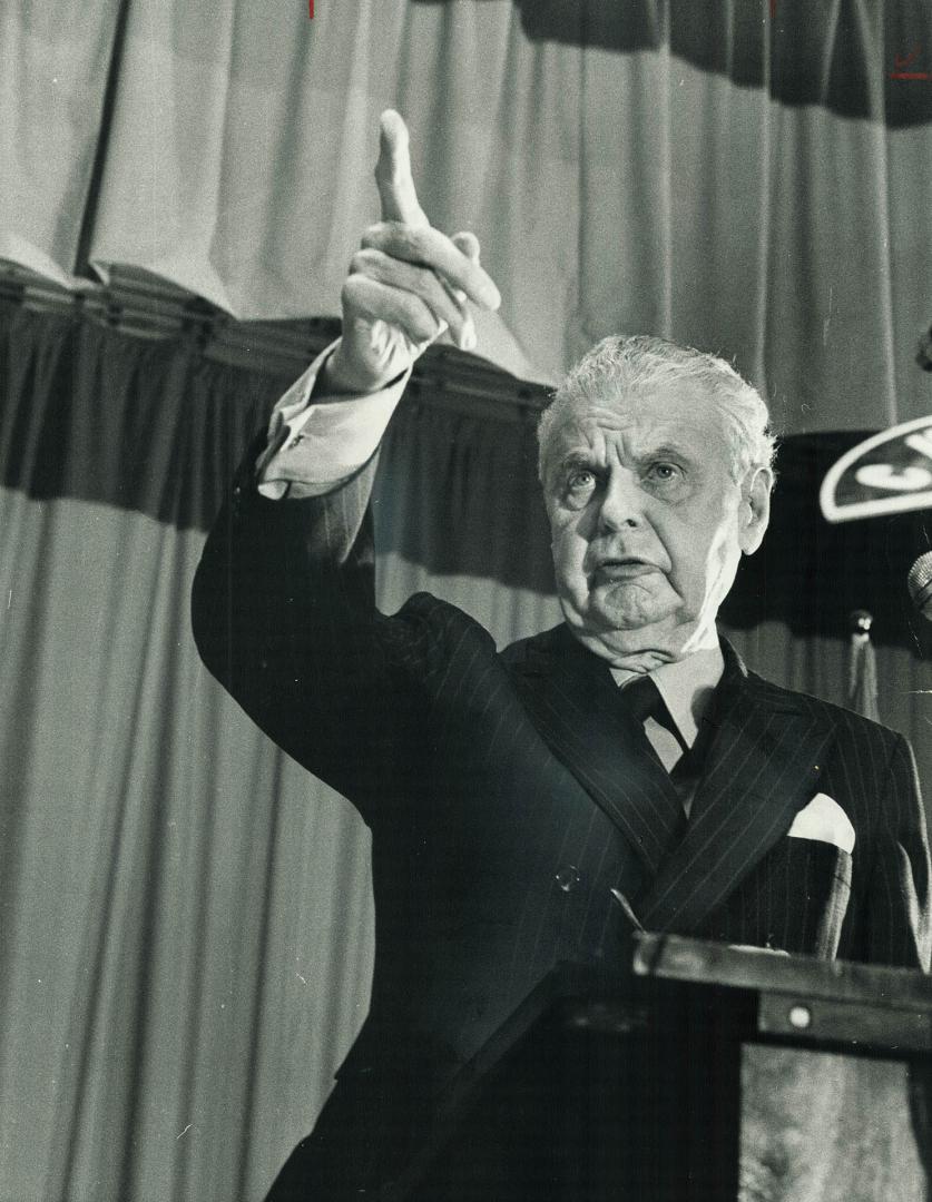 Former Prime Minister Diefenbaker