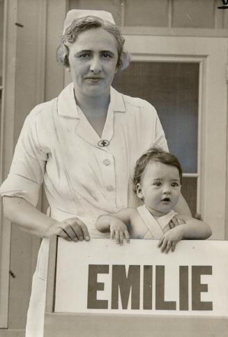 Smallest of famous five with her nurse