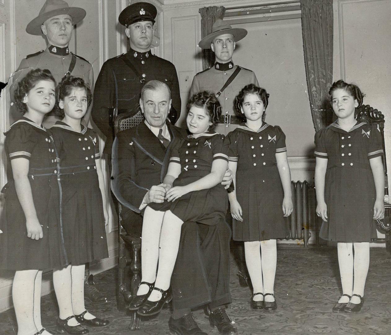 One of their first visitors after they arrived in Toronto was Ontario's new premier, Hon